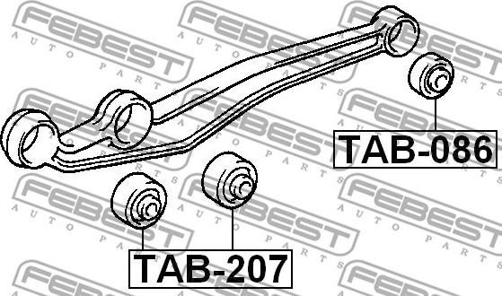 Febest TAB-207 - Selen / Prigušni blok, Ovjes kotača www.molydon.hr