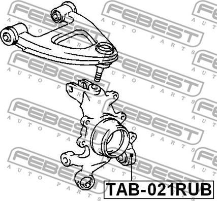 Febest TAB-021RUB - Selen / Prigušni blok, Ovjes kotača www.molydon.hr