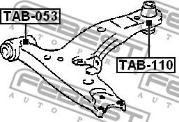 Febest TAB-110 - TOYOTA COROLLA 97- /FRONT LOWER ARM/ www.molydon.hr