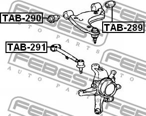 Febest TAB-289 - Selen / Prigušni blok, Ovjes kotača www.molydon.hr