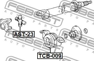 Febest TCB-009 - Ležište | Držač | Uležištenje, poluosovina www.molydon.hr