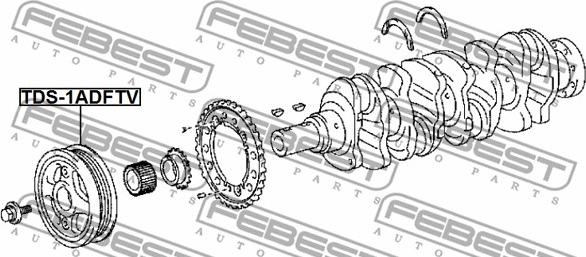 Febest TDS-1ADFTV - Remenica, radilica www.molydon.hr