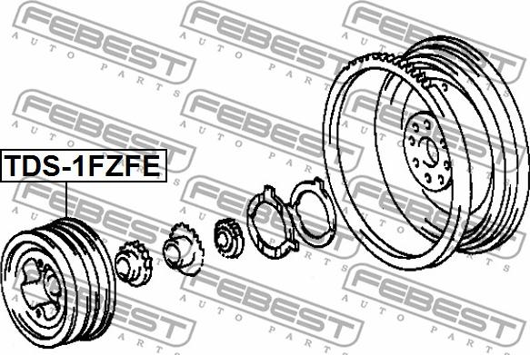 Febest TDS-1FZFE - Remenica, radilica www.molydon.hr