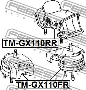 Febest TM-GX110RR - Nosač motora www.molydon.hr