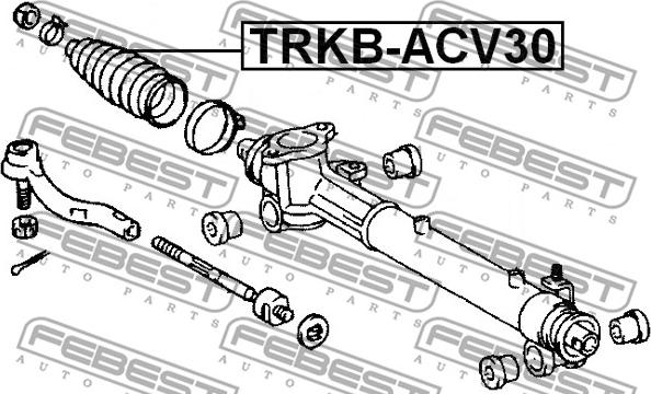 Febest TRKB-ACV30 - Manžeta, upravljanje www.molydon.hr