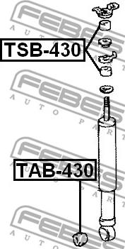 Febest TSB-430 - Odstojna Cijev, amortizer www.molydon.hr