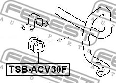 Febest TSB-ACV30F - Čahura Ležaja, stabilizator www.molydon.hr