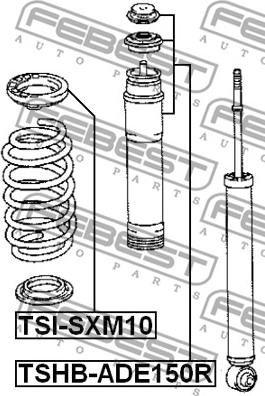 Febest TSHB-ADE150R - Komplet za zaštitu od prasine, amortizer www.molydon.hr