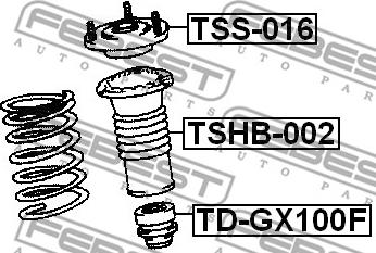 Febest TSS-016 - Nosač amortizera www.molydon.hr