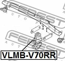 Febest VLMB-V70RR - Nosač motora www.molydon.hr