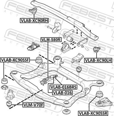 Febest VLM-S80R - Nosač motora www.molydon.hr