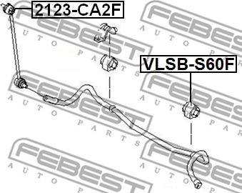 Febest VLSB-S60F - VOLVO S80 II 07-16, S60 II 10-, V70 III /XC70 II 07-16 www.molydon.hr