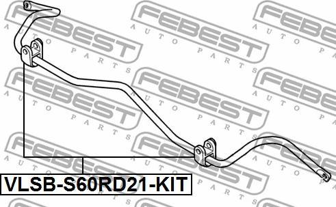 Febest VLSB-S60RD21-KIT - Set za popravak, Ležaj balans stangle www.molydon.hr