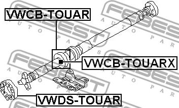 Febest VWDS-TOUAR - Zglob, kardansko osovina www.molydon.hr