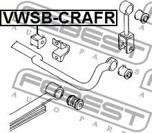 Febest VWSB-CRAFR - Čahura Ležaja, stabilizator www.molydon.hr