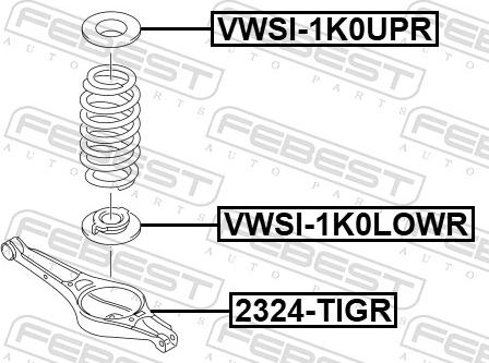 Febest VWSI-1K0LOWR - Tanjuirasta opruga www.molydon.hr