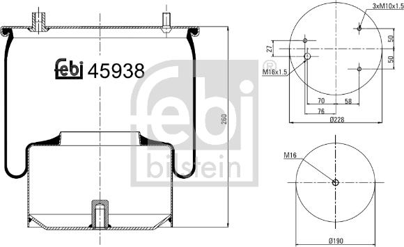 Febi Bilstein 45938 - Meh, pneumatski Ovjes www.molydon.hr