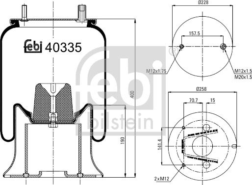 Febi Bilstein 40335 - Meh, pneumatski Ovjes www.molydon.hr