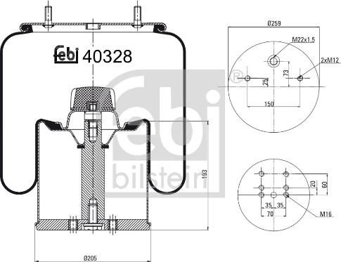 Febi Bilstein 40328 - Meh, pneumatski Ovjes www.molydon.hr