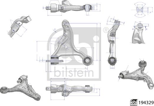 Febi Bilstein 194329 - Rame, Nezavisna poluga za ovjes kotača www.molydon.hr