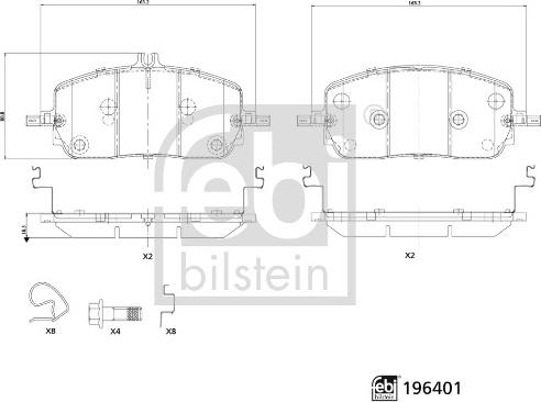 Febi Bilstein 196401 - Komplet Pločica, disk-kočnica www.molydon.hr