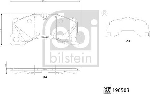 Febi Bilstein 196503 - Komplet Pločica, disk-kočnica www.molydon.hr