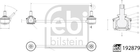 Febi Bilstein 192879 - Šipka/spona, stabilizator www.molydon.hr