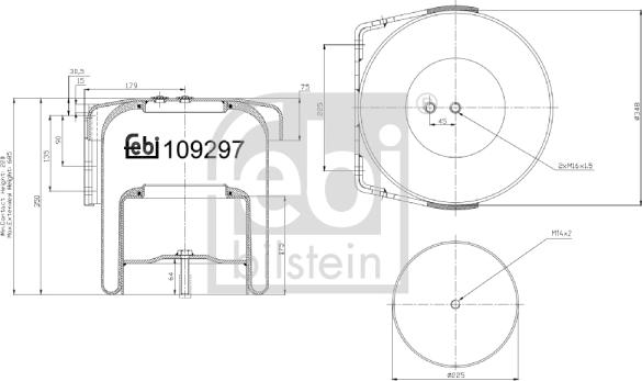 Febi Bilstein 109297 - Meh, pneumatski Ovjes www.molydon.hr