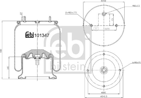 Febi Bilstein 101347 - Meh, pneumatski Ovjes www.molydon.hr