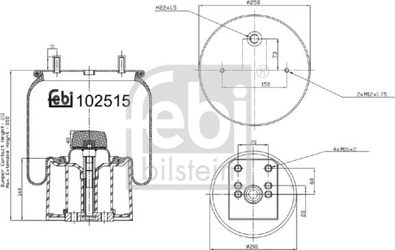 Febi Bilstein 102515 - Meh, pneumatski Ovjes www.molydon.hr