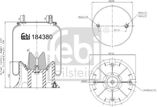 Febi Bilstein 184380 - Meh, pneumatski Ovjes www.molydon.hr