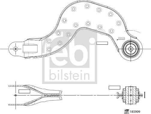 Febi Bilstein 185909 - Rame, Nezavisna poluga za ovjes kotača www.molydon.hr