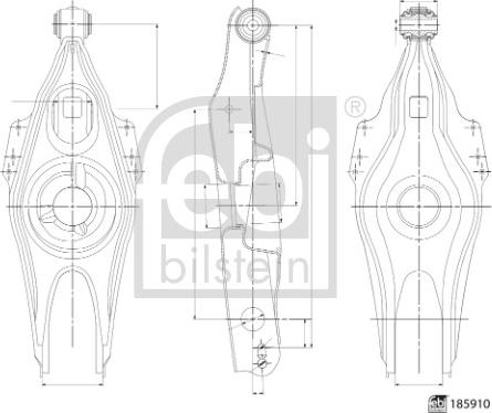 Febi Bilstein 185910 - Rame, Nezavisna poluga za ovjes kotača www.molydon.hr