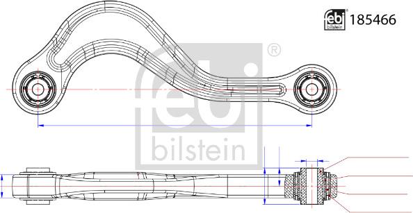 Febi Bilstein 185466 - Rame, Nezavisna poluga za ovjes kotača www.molydon.hr