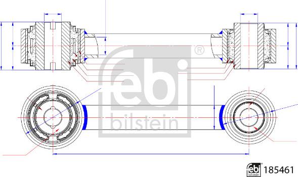 Febi Bilstein 185461 - Šipka/spona, Ovjes kotača www.molydon.hr