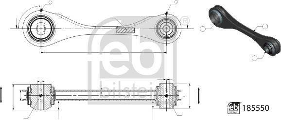 Febi Bilstein 185550 - Rame, Nezavisna poluga za ovjes kotača www.molydon.hr