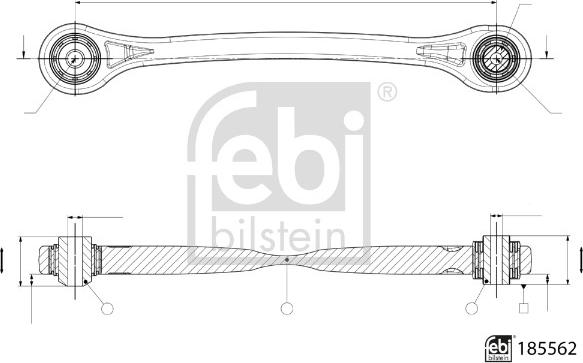 Febi Bilstein 185562 - Rame, Nezavisna poluga za ovjes kotača www.molydon.hr