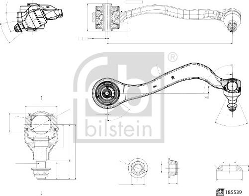 Febi Bilstein 185539 - Rame, Nezavisna poluga za ovjes kotača www.molydon.hr