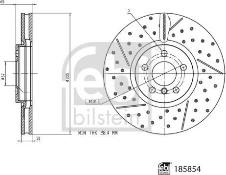 Febi Bilstein 185854 - Kočioni disk www.molydon.hr