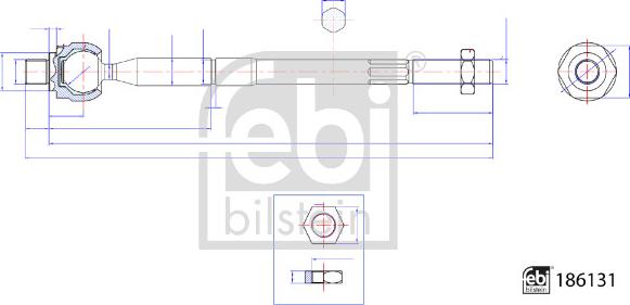 Febi Bilstein 186131 - Aksijalni zglob, poprecna spona www.molydon.hr