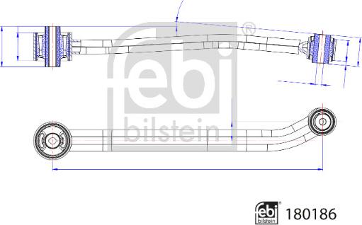 Febi Bilstein 180186 - Rame, Nezavisna poluga za ovjes kotača www.molydon.hr