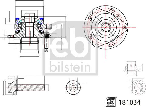 Febi Bilstein 181034 - Komplet Ležaja kotača www.molydon.hr