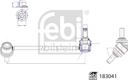 Febi Bilstein 183041 - Šipka/spona, stabilizator www.molydon.hr