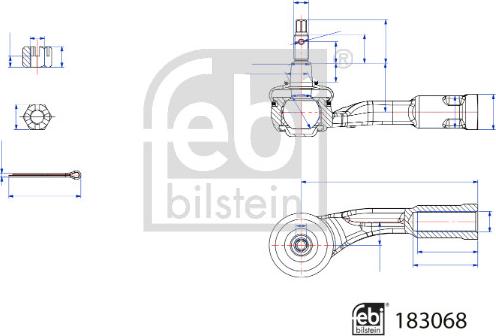 Febi Bilstein 183068 - Kraj spone, kuglasti zglob www.molydon.hr