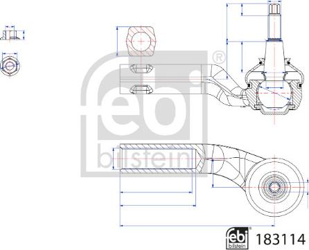 Febi Bilstein 183114 - Kraj spone, kuglasti zglob www.molydon.hr