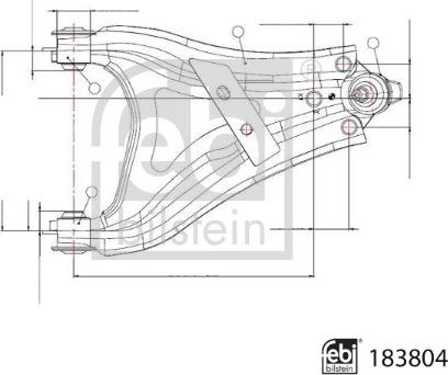 Febi Bilstein 183804 - Rame, Nezavisna poluga za ovjes kotača www.molydon.hr