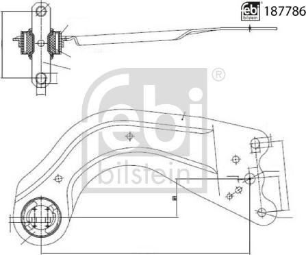 Febi Bilstein 187786 - Rame, Nezavisna poluga za ovjes kotača www.molydon.hr