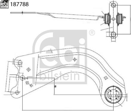 Febi Bilstein 187788 - Rame, Nezavisna poluga za ovjes kotača www.molydon.hr