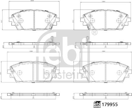 Febi Bilstein 179955 - Komplet Pločica, disk-kočnica www.molydon.hr