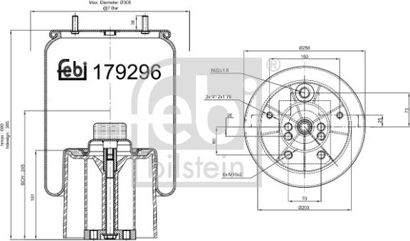 Febi Bilstein 179296 - Meh, pneumatski Ovjes www.molydon.hr